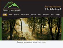 Tablet Screenshot of andersenlaw.com